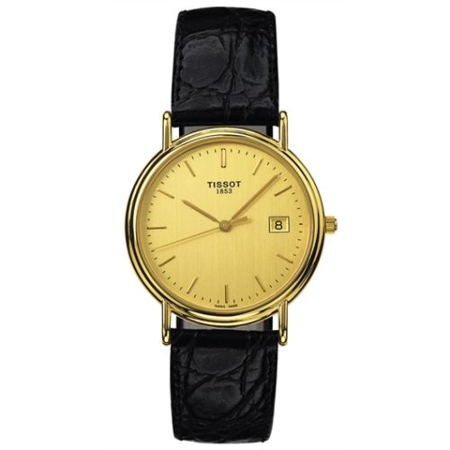 Tissot Carmel Quartz 33.9 Yellow Gold / Champagne / Strap